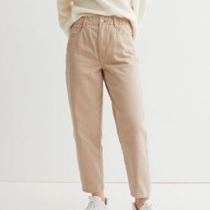 H&M High Waist Twill Pants Size 4, EUC